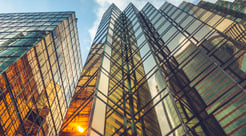 Modern office buildings